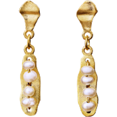 Maanesten Mai Earrings - Gold/White