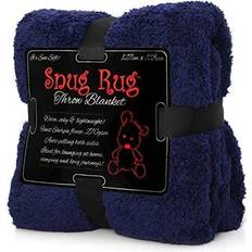 Snug Rug Fleece Blankets Grey, Green, Purple, Blue, Pink, Red, Black, White, Brown, Beige (178x127cm)