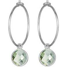 Susanne Friis Bjørner Earrings - Silver/Green