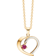 Rubiner Halskæder Støvring Design Necklace - Gold/Silver/Purple