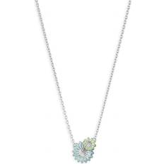 Georg jensen halskæde daisy Georg Jensen Daisy Pendant Necklace - Silver/Blue/Green