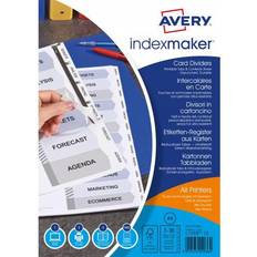 Good Environmental Choice Label Makers & Labeling Tapes Avery Indexmaker Divider 10 Part A4 Unpunched 190gsm Card