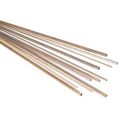 Reely Messing Firkant Rør (L x B x H) 500 x 8 x 8 mm Indvendig diameter: 6 mm 1 stk