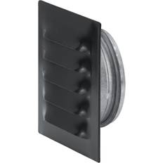 Murrist Fresh Murrist i metal 145x145 mm med Ø100 mm studs, sort