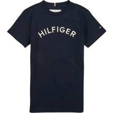 Tommy Hilfiger Arched Logo Jersey T-shirts - Black