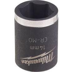 Milwaukee shockwave socket Milwaukee SHOCKWAVE 3/8'' Short Socket 14 mm