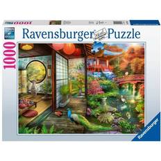 Pusle japanese garden Ravensburger Japanese Garden Teahouse Kyoto 1000 Brikker