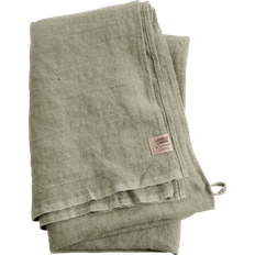 Grøn - Hør Badehåndklæder Lovely Linen Hamam, Avocado Badehåndklæde Grøn (90x90cm)