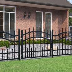 Porter vidaXL 103 120 Fence Gate with Spear Top