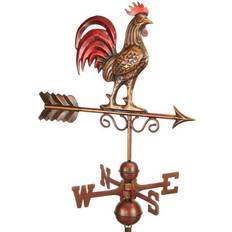 Best Garden Ornaments Callow Bantam Red Rooster Copper Farmhouse