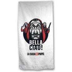 Serviettes de bain Money Heist Bella Ciao! Serviette de bain Blanc