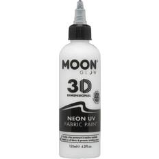 Valkoinen Tekstiilimaalit Moon Glow Creations UV Neon Tekstilfarve 125 ml Hvid