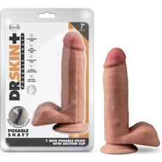 Blush Sexlegetøj Blush Dr. Skin Plus 18cm Posable Dildo Mocha