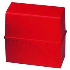 Rouge Porte-cartes de visite HAN 976-17 Boíte À Fiches En Plastique Pour Env. 400 Fiches A6 165 x 128 x 96 mm Rouge