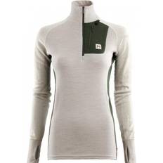 Aclima Lars Monsen Polo - Beige Melange/Olive Night/Femunden Light