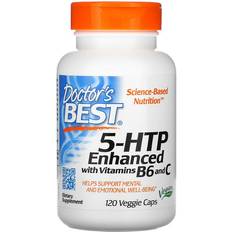 B6 vitaminer Doctor's Best 5-HTP Enhanced with Vitamins B6 & C 120 stk