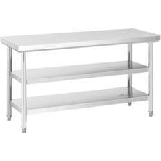 Stålbord Arbejdsbord Til Køkken ECO 150 x 60 cm 600 kg RCWT-150X60-3L-E
