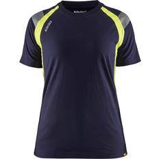Blåkläder Damen T-Shirt - Marine/Gelb