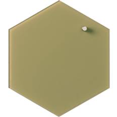 Beige Glasstavler Naga Hexagonal Magnetic Glass Board 21cm