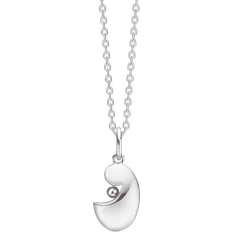 Barn Halskjeder Mads Z Mother//Child Mini Necklace - Silver/Pearl