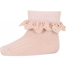 Rosa - Ull Strumpor Barnkläder mp Denmark 59045 Lea Socks With Lace 853 Rose Dust 19-21 19-21