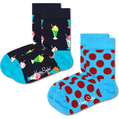 Gröna Strumpor Happy Socks 2-Pack Kids Milkshake Crew Sock