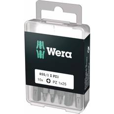 Wera 05072403001 Pozidriv Extra-Tough Bits 855/1 Z PZ1 x 25 mm, Pack of 10