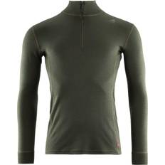 Grøn Toppe svedundertøj Aclima Warmwool Mock Neck w/zip Man-olive night-XL