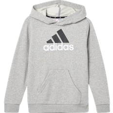 Adidas Junior Essential Big Logo 2 Colored Hoodie - Medium Grey Heather/White