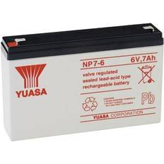 Blybatteri 6v Yuasa NP7-6 Blybatteri 6V 7000 mAh