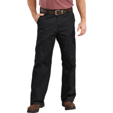 Dickies Men's Loose Fit Leg Cargo Pant - Rinsed Black