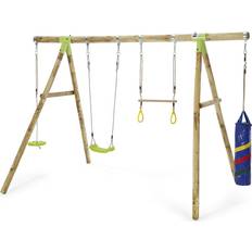 Plastic - Trapezes Playground Plum Capuchin Wooden Swing Set