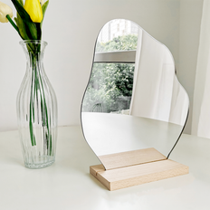 Natural Table Mirrors Delma Aesthetic Frameless Asymmetrical Cloud Table Mirror