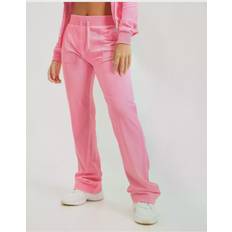 Juicy Couture Del Ray Classic Velour Pant Cotton Candy