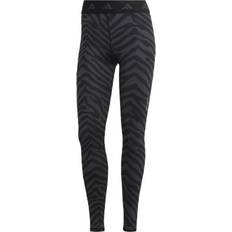 Adidas Hyperglam Techfit High-Waisted 7/8 Zebra Leggings Women's