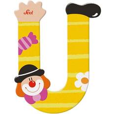Wooden Letter U Clown 81757