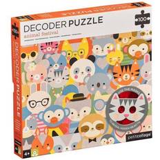 Petitcollage Animal Festival Decoder Puzzle 100 Pieces