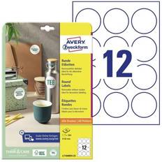 AVERY Zweckform Removable Round Labels A4 Ø60mm 300pcs