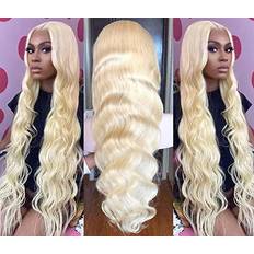 Blonde hair extensions Arabella 13x4 HD Body Wave Lace Frontal Wig 30 inch #613 Blonde