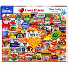 Recycled Materials Classic Jigsaw Puzzles White Mountain I Love Cheese 1000 Pieces