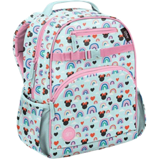 Chest Strap School Bags Simple Modern Fletcher Medium Backpack - Disney Minnie Mouse Rainbows