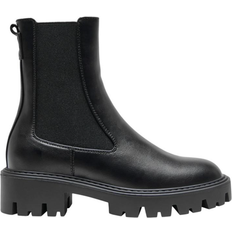 Polyurethane Ankle Boots Only Faux Leather