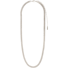 Pilgrim Fuchsia Necklace - Silver