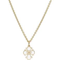 Lund Copenhagen Daisy Pendant Necklace - Gold