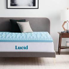 Blue - Double Beds Foam Mattress Lucid 2 Inch Gel Infusion Queen Polyether Matress 149.86x200.66cm