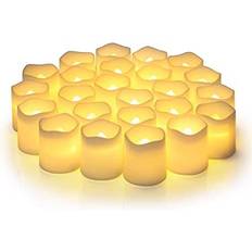 Plastic Candles & Accessories SHYMERY Flameless Votive LED Candle 2.5cm 24pcs