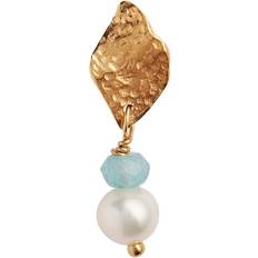 Stine A Ile De L'Amour Stud Earring - Gold/Topaz/Pearl