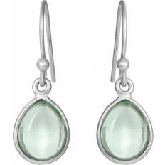 Susanne Friis Bjørner Drop Earrings - Silver/Green