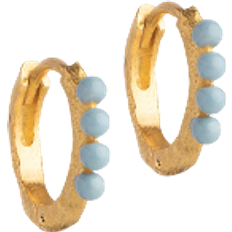 Enamel copenhagen paula hoops ENAMEL Copenhagen Paula Hoops 10mm - Gold/Blue