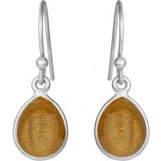 Topas Øreringe Susanne Friis Bjørner Drop Earrings - Silver/Brown